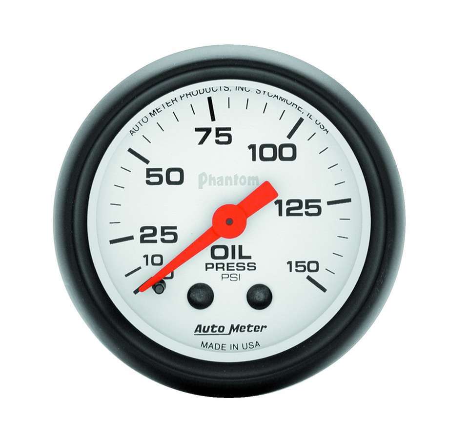 AUTOMETER 5723 - 2-1/16in Phantom Oil Press. Gauge 0-150psi image
