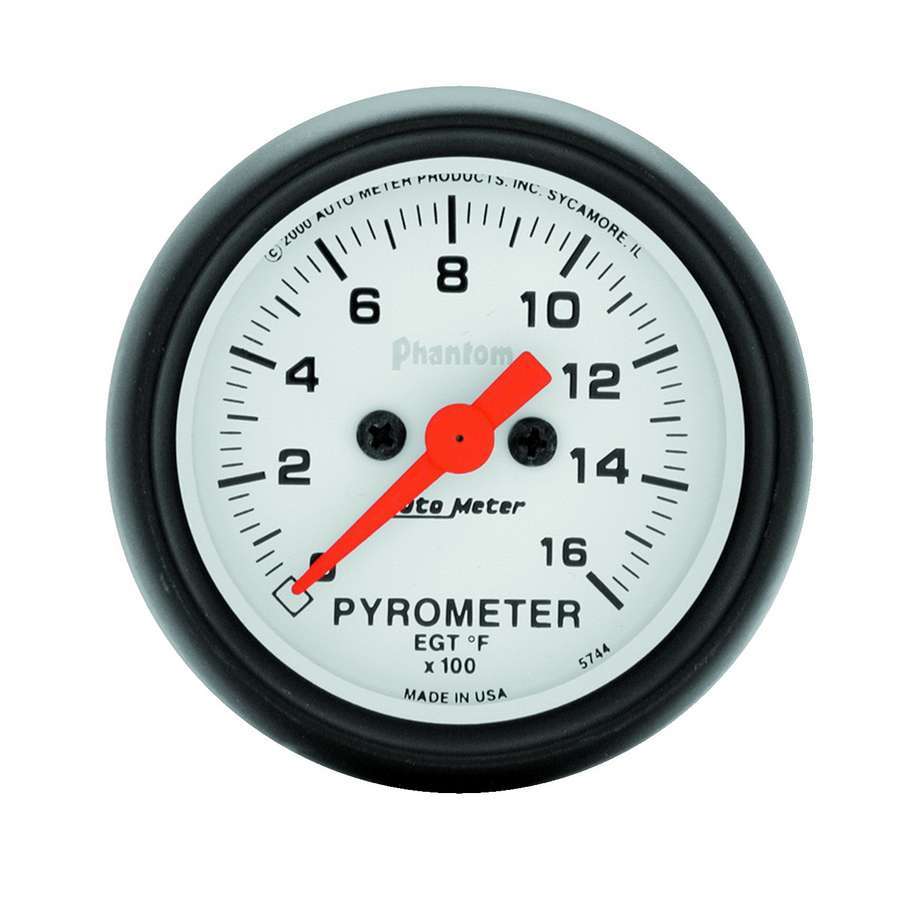 AUTOMETER 5744 - 2-1/16in Phantom EGT Pyrometer Kit 0-1600 image