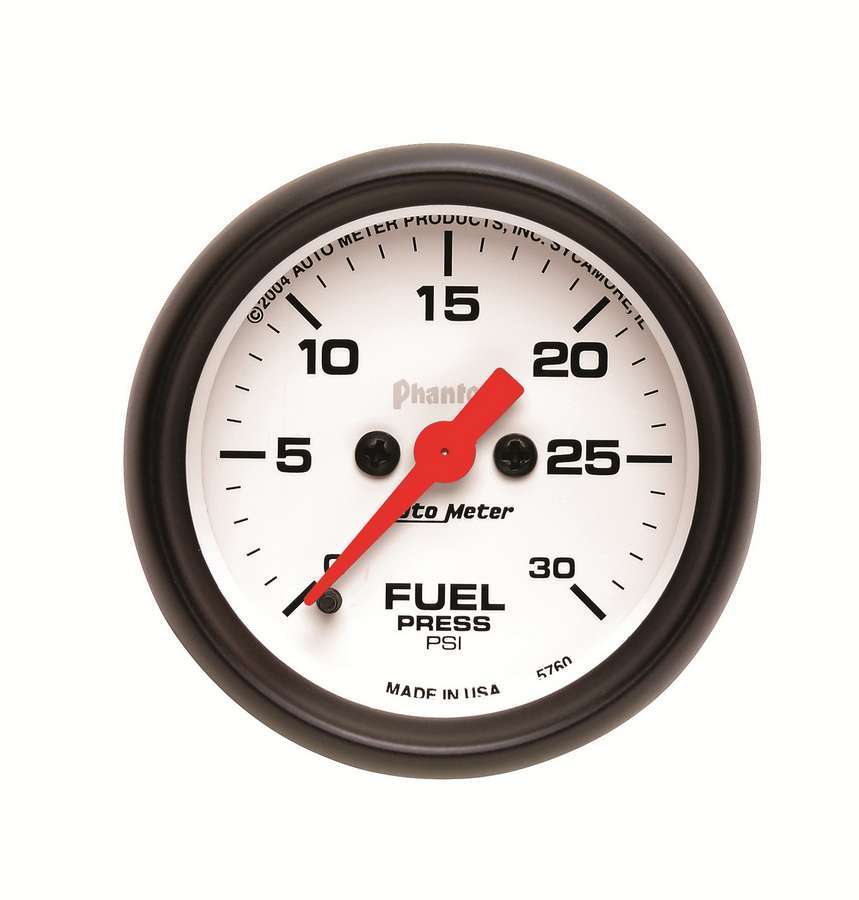 AUTOMETER 5760 - 2-1/16in Phantom Fuel Press. Gauge 30psi image