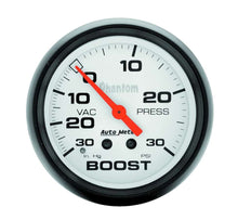 Load image into Gallery viewer, AUTOMETER 5803 - 2-5/8in Phantom Boost Gauge 30psi image