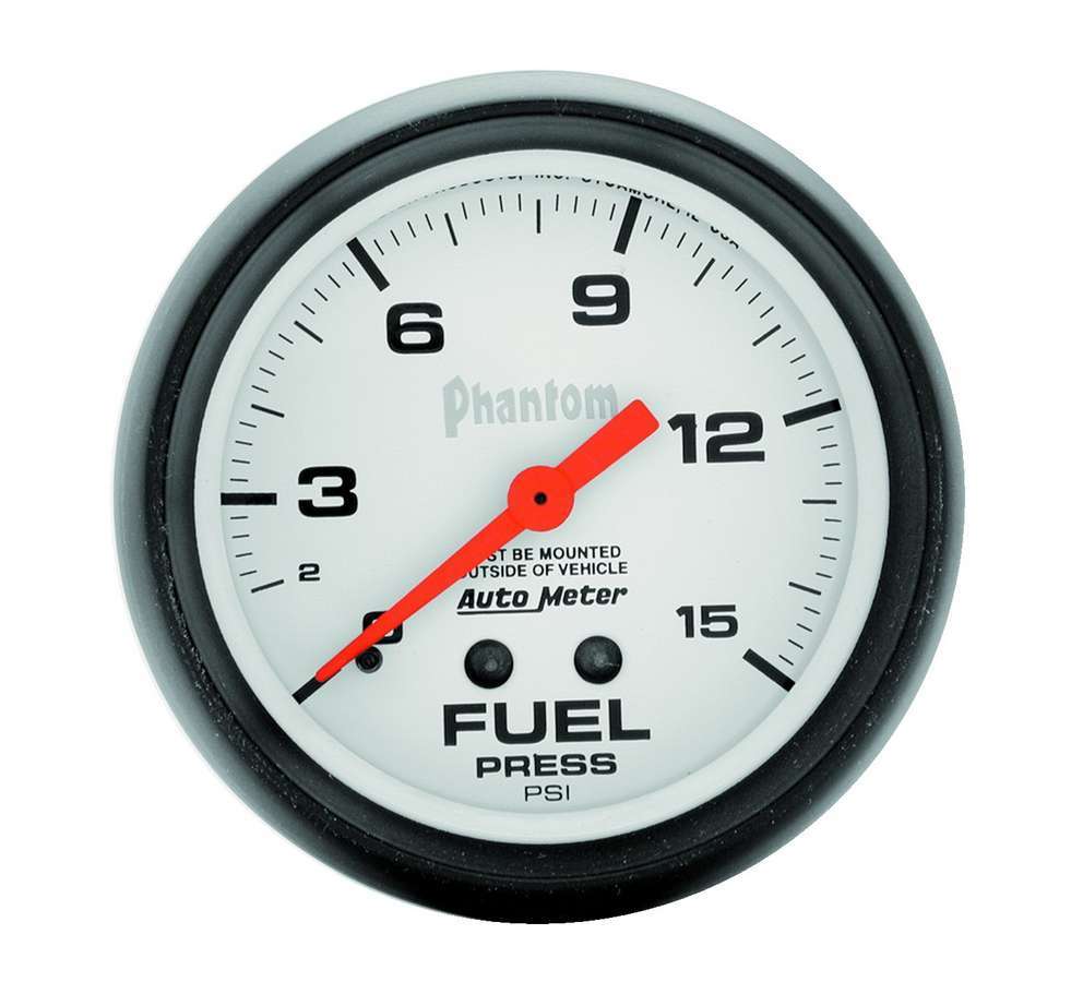 AUTOMETER 5810 - 2-5/8in Phantom Fuel Press. Gauge 0-15psi image