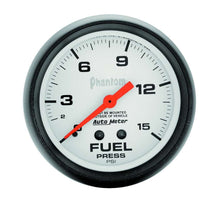 Load image into Gallery viewer, AUTOMETER 5810 - 2-5/8in Phantom Fuel Press. Gauge 0-15psi image