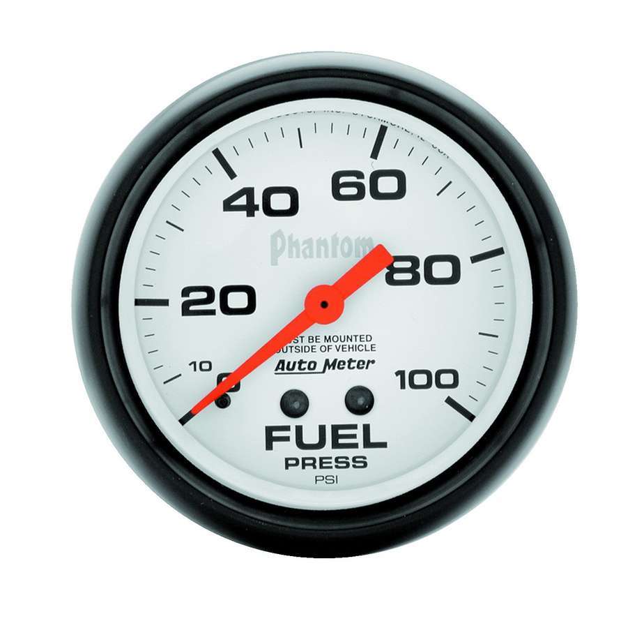 AUTOMETER 5812 - 2-5/8in Phantom Fuel Press. Gauge 0-100psi image