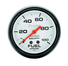 Load image into Gallery viewer, AUTOMETER 5812 - 2-5/8in Phantom Fuel Press. Gauge 0-100psi image
