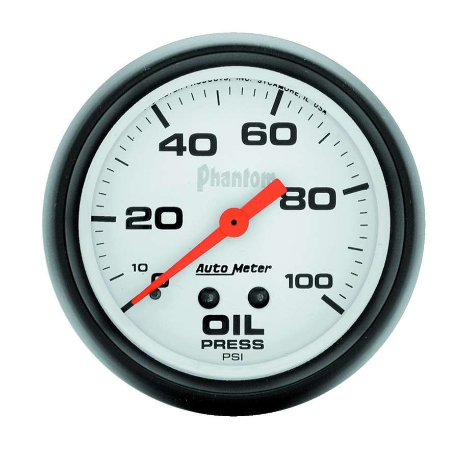 AUTOMETER 5821 - 2-5/8in Phantom Oil Pressure Gauge 0-100psi image