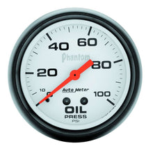 Load image into Gallery viewer, AUTOMETER 5827 - 2-5/8in Phantom Oil Pressure Gauge 0-100psi image
