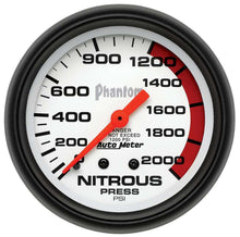 Load image into Gallery viewer, AUTOMETER 5828 - 2-5/8in Phantom Nos Pressure Gauge 0-2000psi image