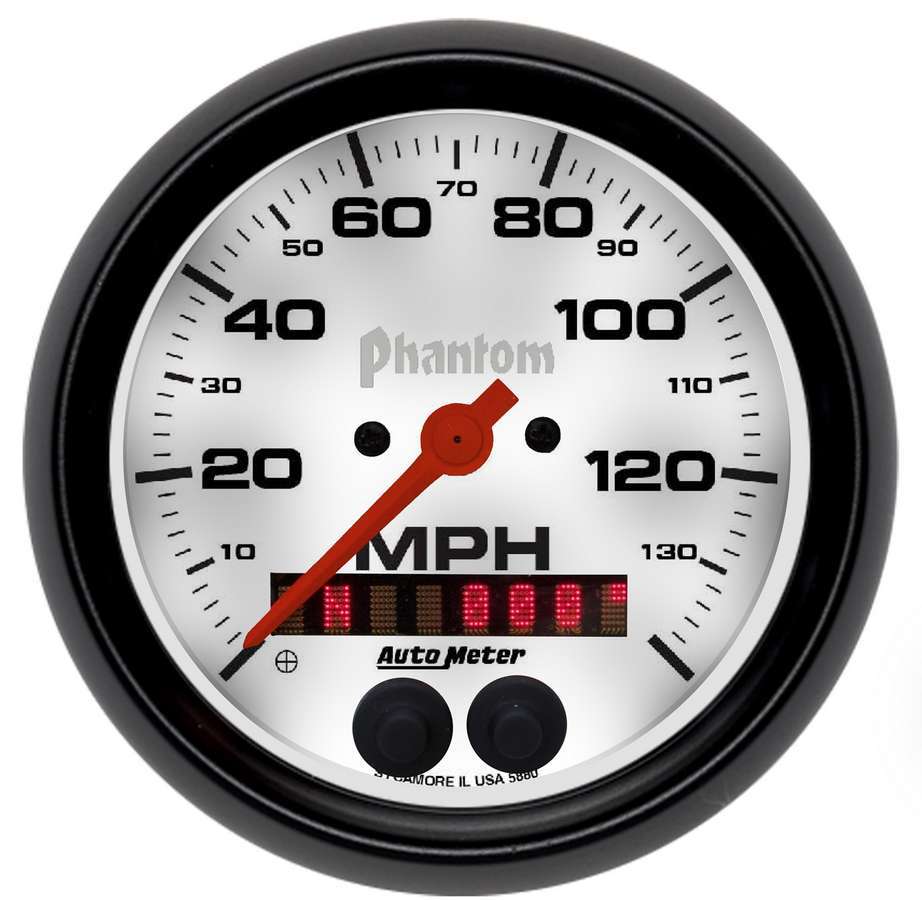 AUTOMETER 5880 - 3-3/8 Phantom GPS Speedo w/Rally-Nav Display image