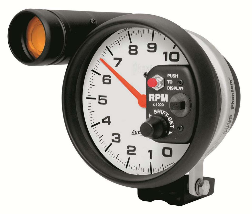 AUTOMETER 5899 - 5in Phantom Shift-Lite Tach 10000 RPM image