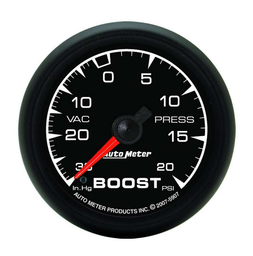 AUTOMETER 5907 - 2-1/16 ES Boost/Vacuum Gauge - HG/20psi image