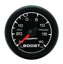 Load image into Gallery viewer, AUTOMETER 5907 - 2-1/16 ES Boost/Vacuum Gauge - HG/20psi image