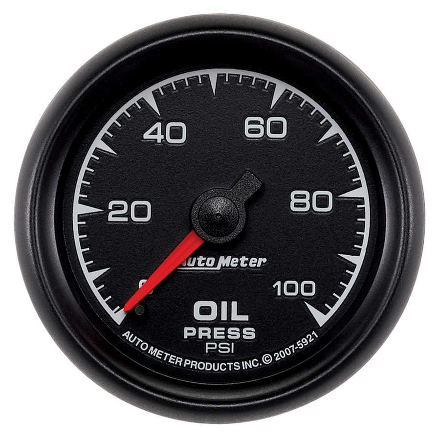 AUTOMETER 5921 - 2-1/16 ES Oil Pressure Gauge - 0-100psi image