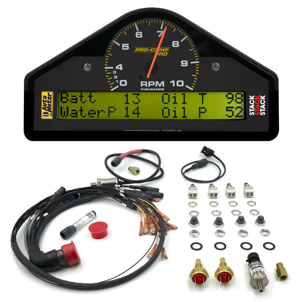 AUTOMETER 6014 - Pro-Comp Race Dash 0-4-10K RPM 7.5x4.0x1.5 image