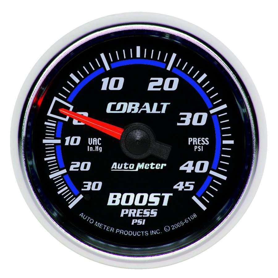 AUTOMETER 6108 - 2-1/16 C/S Boost/Vacuum Gauge 30/45 image