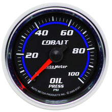 Load image into Gallery viewer, AUTOMETER 6121 - 2-1/16in C/S Oil Pressure Gauge 0-100psi image