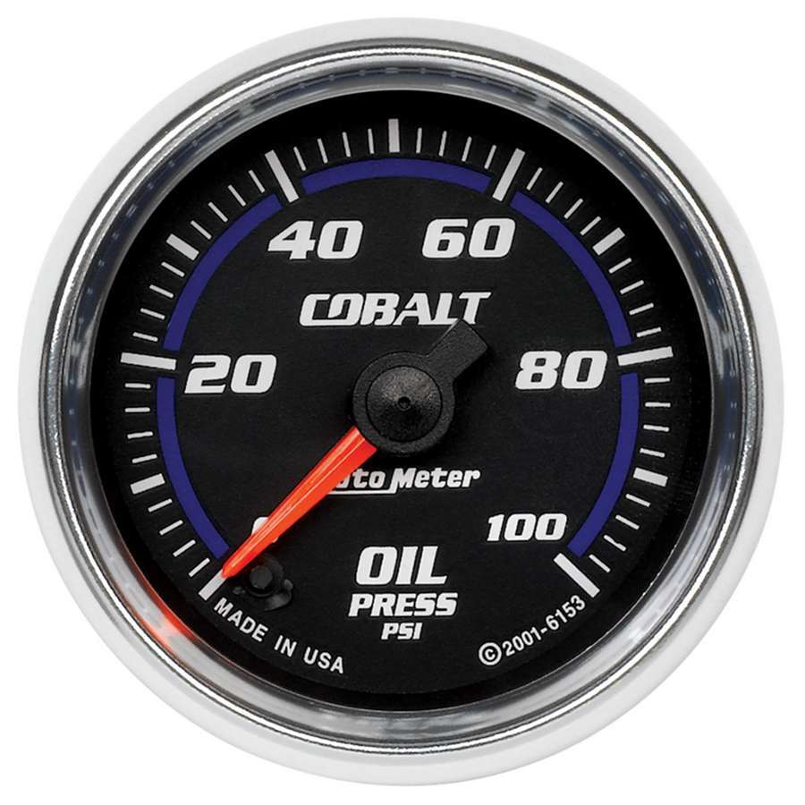 AUTOMETER 6153 - 2-1/16in C/S Oil Pressure Gauge 0-100psi image