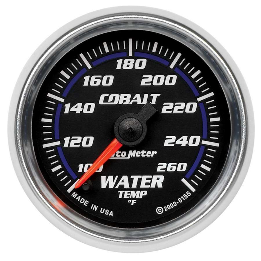 AUTOMETER 6155 - 2-1/16in C/S Water Temp. Gauge 120-260 Deg. image