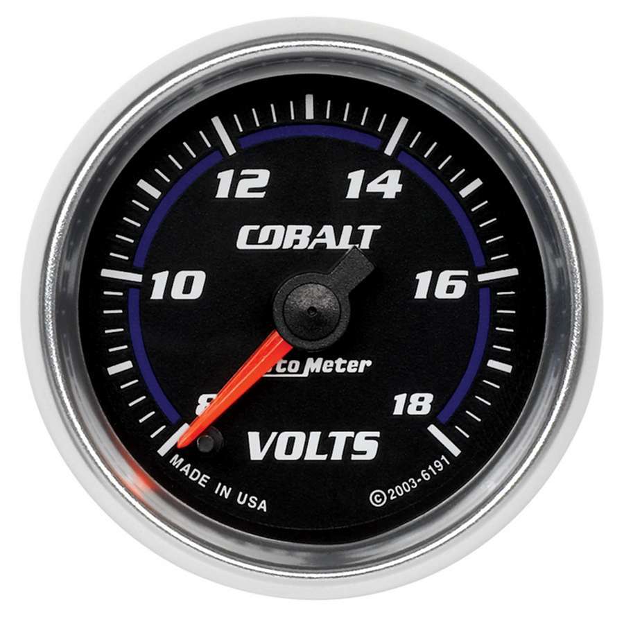 AUTOMETER 6191 - 2-1/16in C/S Voltmeter Gauge 8-18 Volts image