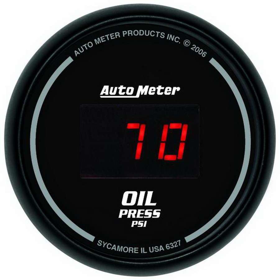AUTOMETER 6327 - 2-1/16in DG/B Oil Press. Gauge image