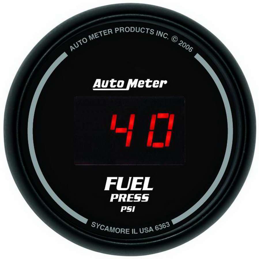 AUTOMETER 6363 - 2-1/16in DG/B Fuel Pressure Gauge image