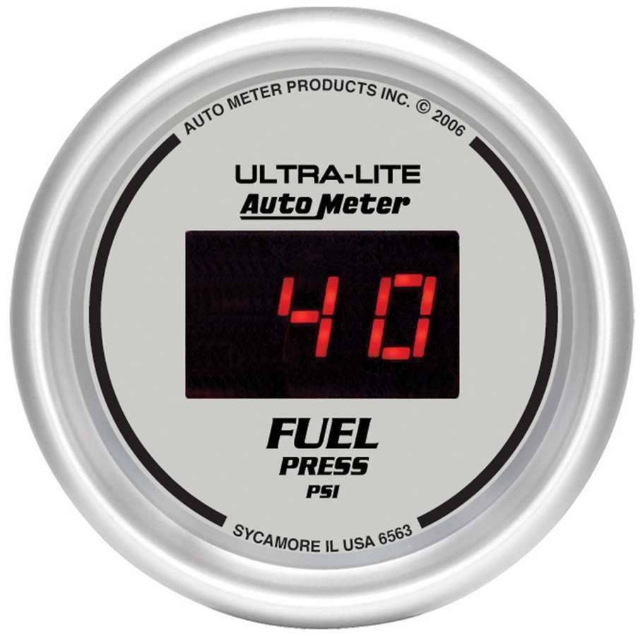 AUTOMETER 6563 - 2-1/16in DG/S Fuel Pressure Gauge image