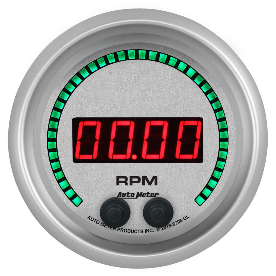 AUTOMETER 6798-UL - 3-3/8 16K RPM Tachometer Elite Digital UL Series image