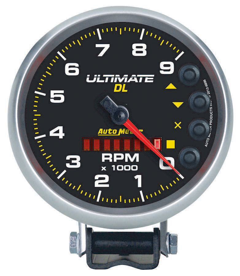 AUTOMETER 6896 - 5in Ultimate DL Tach 9000 RPM Black image