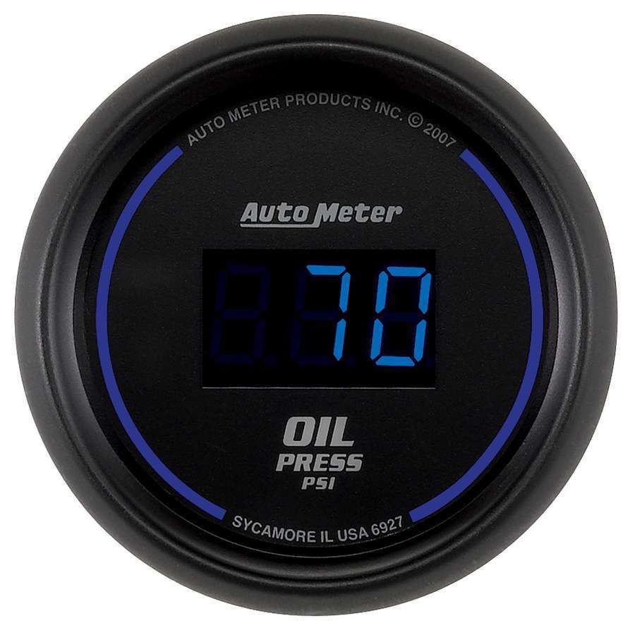 AUTOMETER 6927 - 2-1/16 Oil Press Gauge 5-100 PSI Digital image