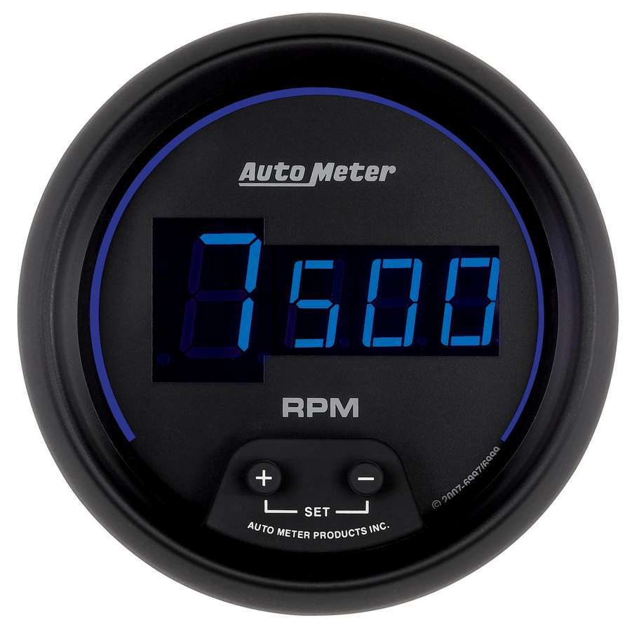 AUTOMETER 6997 - 3-3/8 Cobalt Digital In-Dash Tach - Black image