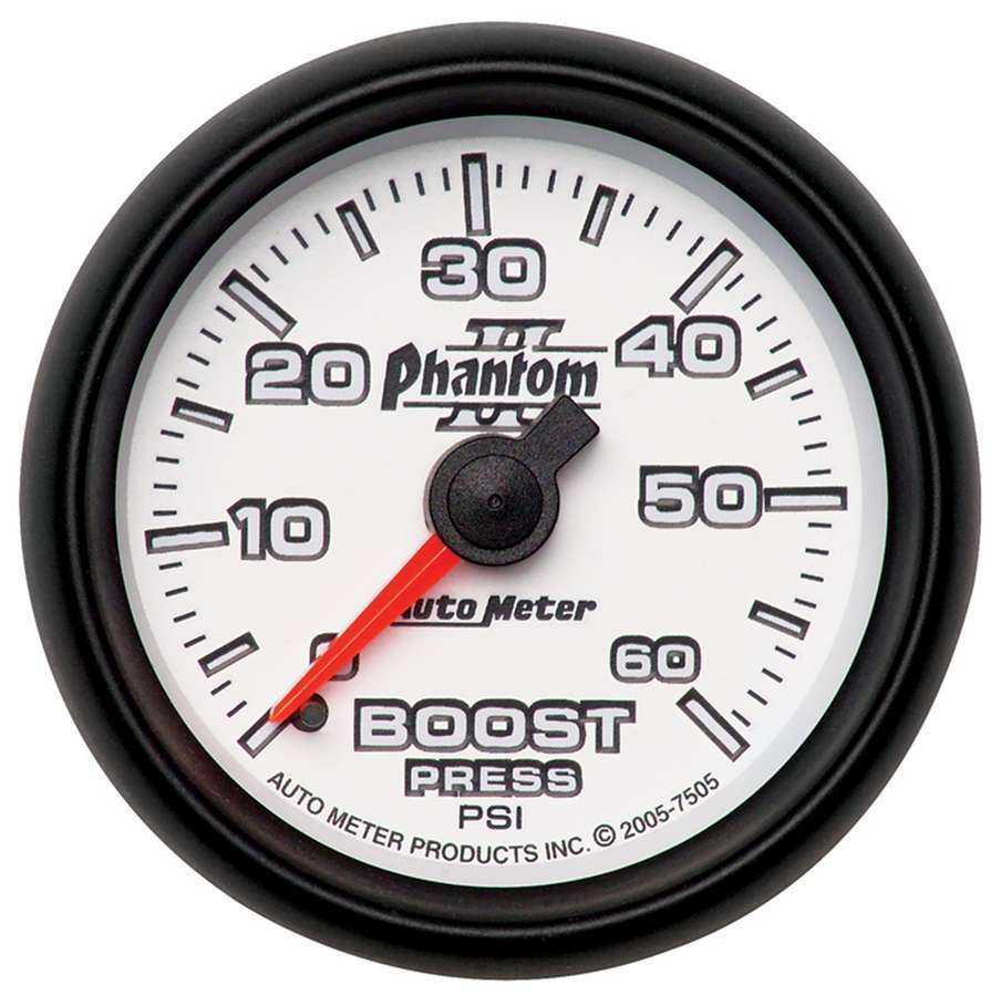 AUTOMETER 7505 - 2-1/16in P/S II Boost Gauge 0-60psi image