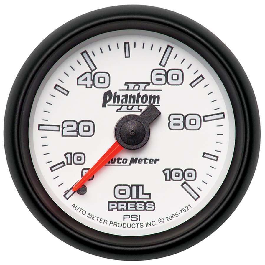 AUTOMETER 7521 - 2-1/16in P/S II Oil Pressure Gauge 0-100psi image