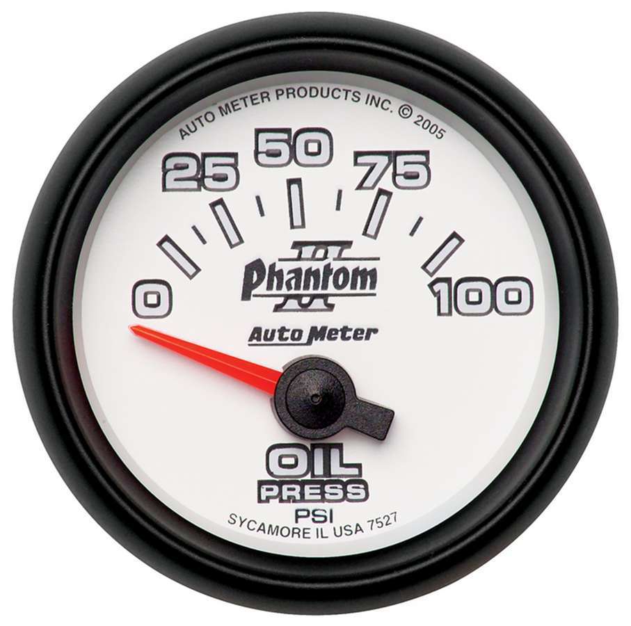 AUTOMETER 7527 - 2-1/16in P/S II Oil Pressure Gauge 0-100psi image