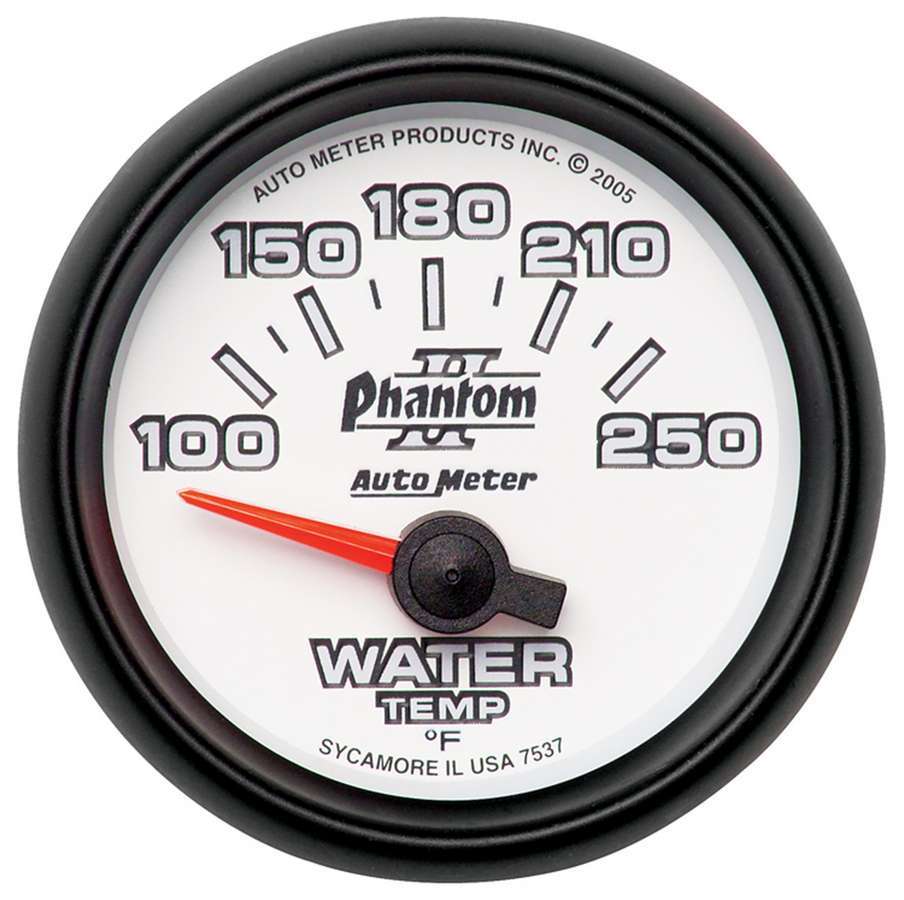 AUTOMETER 7537 - 2-1/16in P/S II Water Temp. Gauge 100-250 image