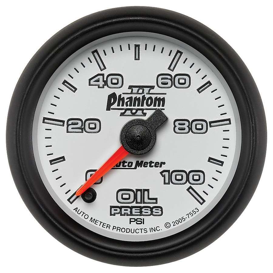 AUTOMETER 7553 - 2-1/16in P/S II Oil Pressure Gauge 0-100psi image