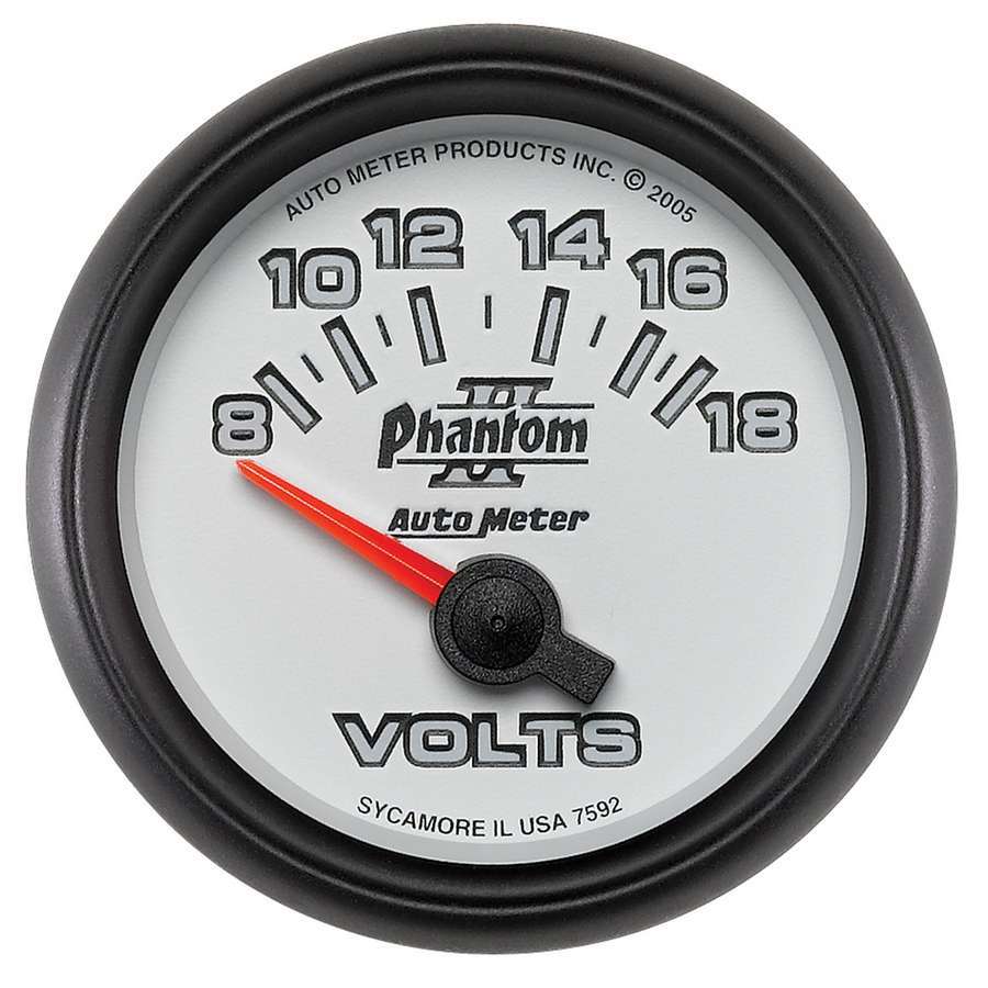 AUTOMETER 7592 - 2-1/16in P/S II Voltmeter 8-18 image