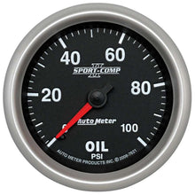 Load image into Gallery viewer, AUTOMETER 7621 - 2-5/8 SC II Oil Pressure Gauge 0-100psi image