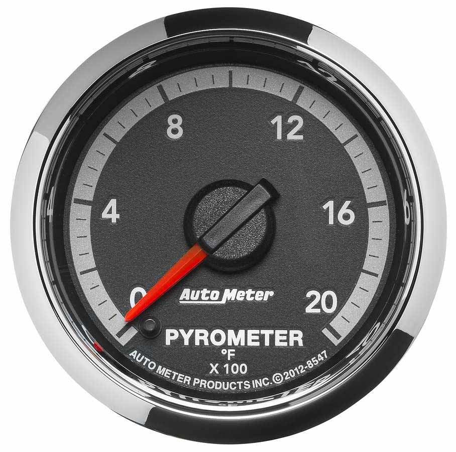 AUTOMETER 8547 - 2-1/16 Pyrometer Gauge 2000 Deg. Dodge Diesel image