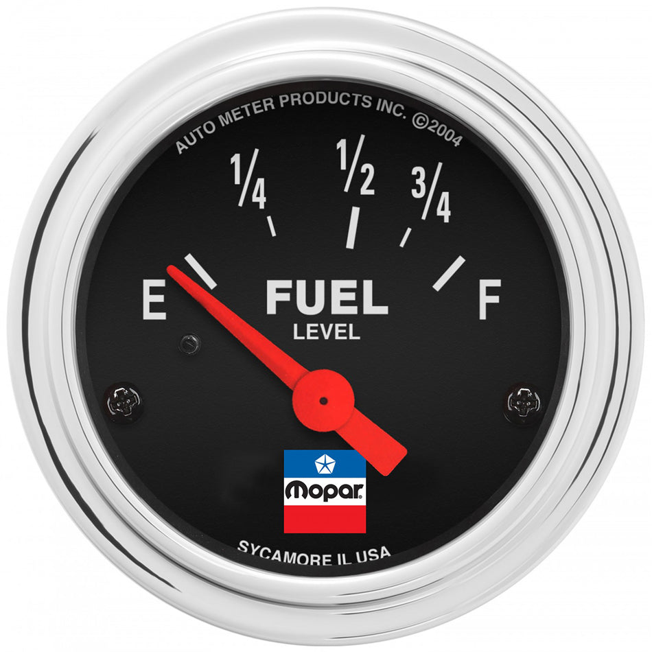 AUTOMETER 880785 - 2-1/16 Fuel Level Gauge Mopar Logo Series image