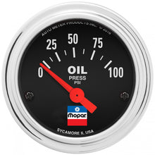 Load image into Gallery viewer, AUTOMETER 880786 - 2-1/16 Oil Press Gauge Mopar Logo Series image