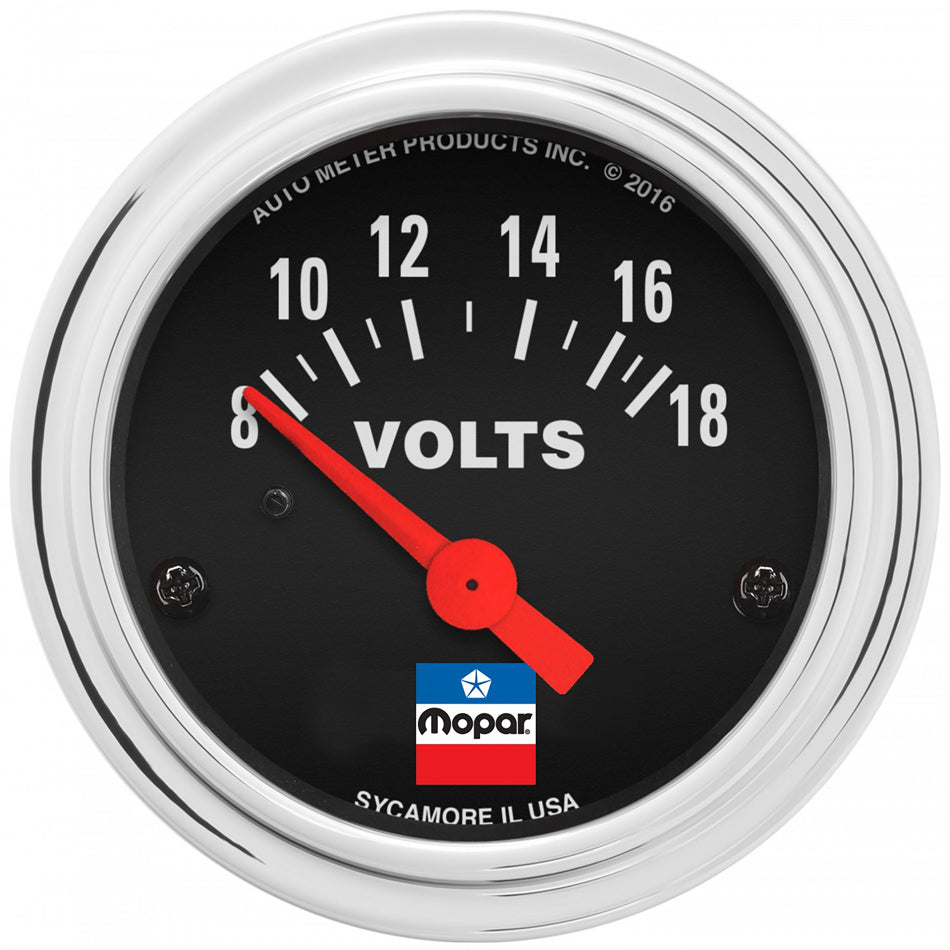 AUTOMETER 880788 - 2-1/16 Voltmeter Gauge Mopar Logo Series image