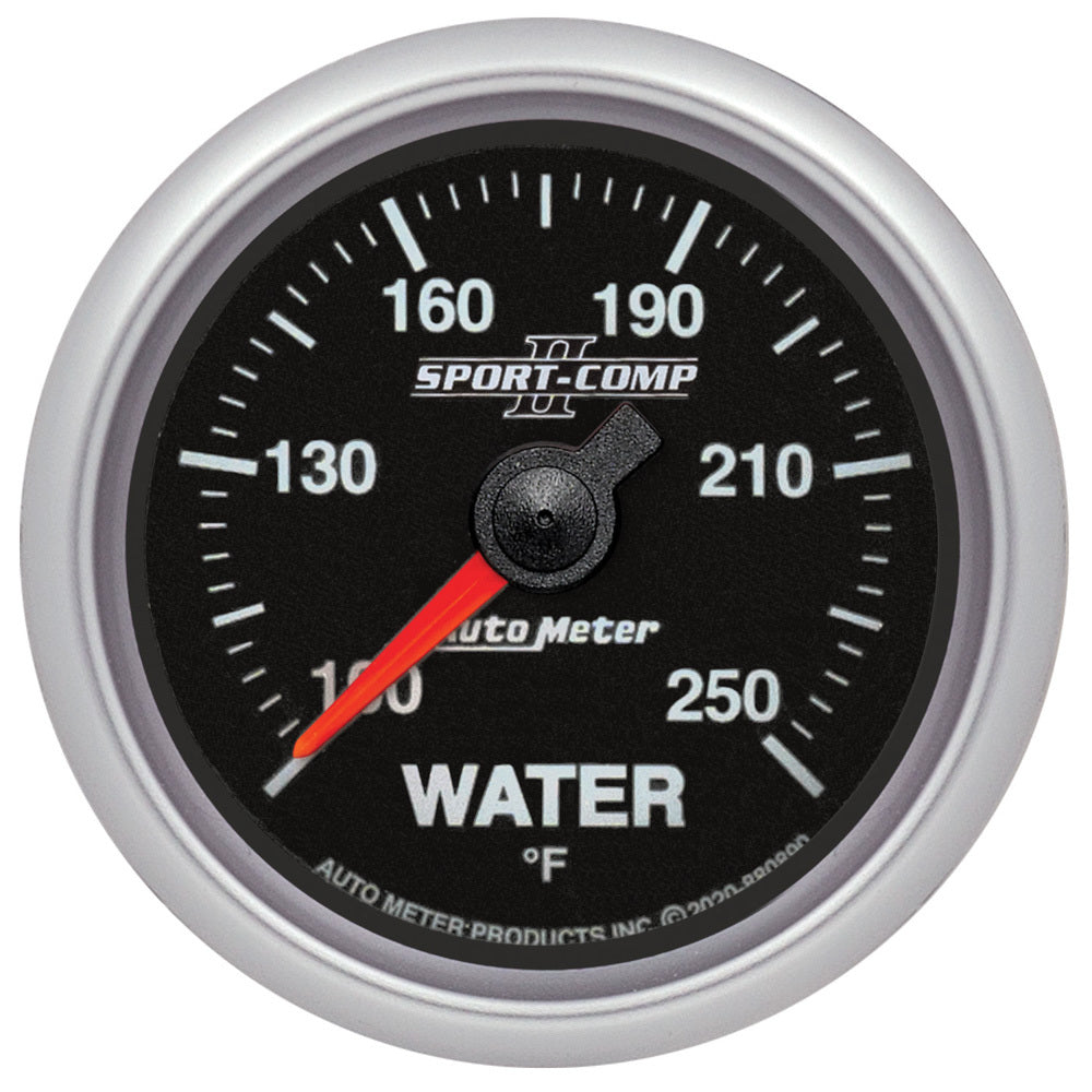 AUTOMETER 880890 - 2-1/16 SC-II Water Temp Gauge 100-250 FiTech CAN image