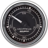 2/16 Chrono Chrome Gauge Vac/Boost  30HG/30PSI