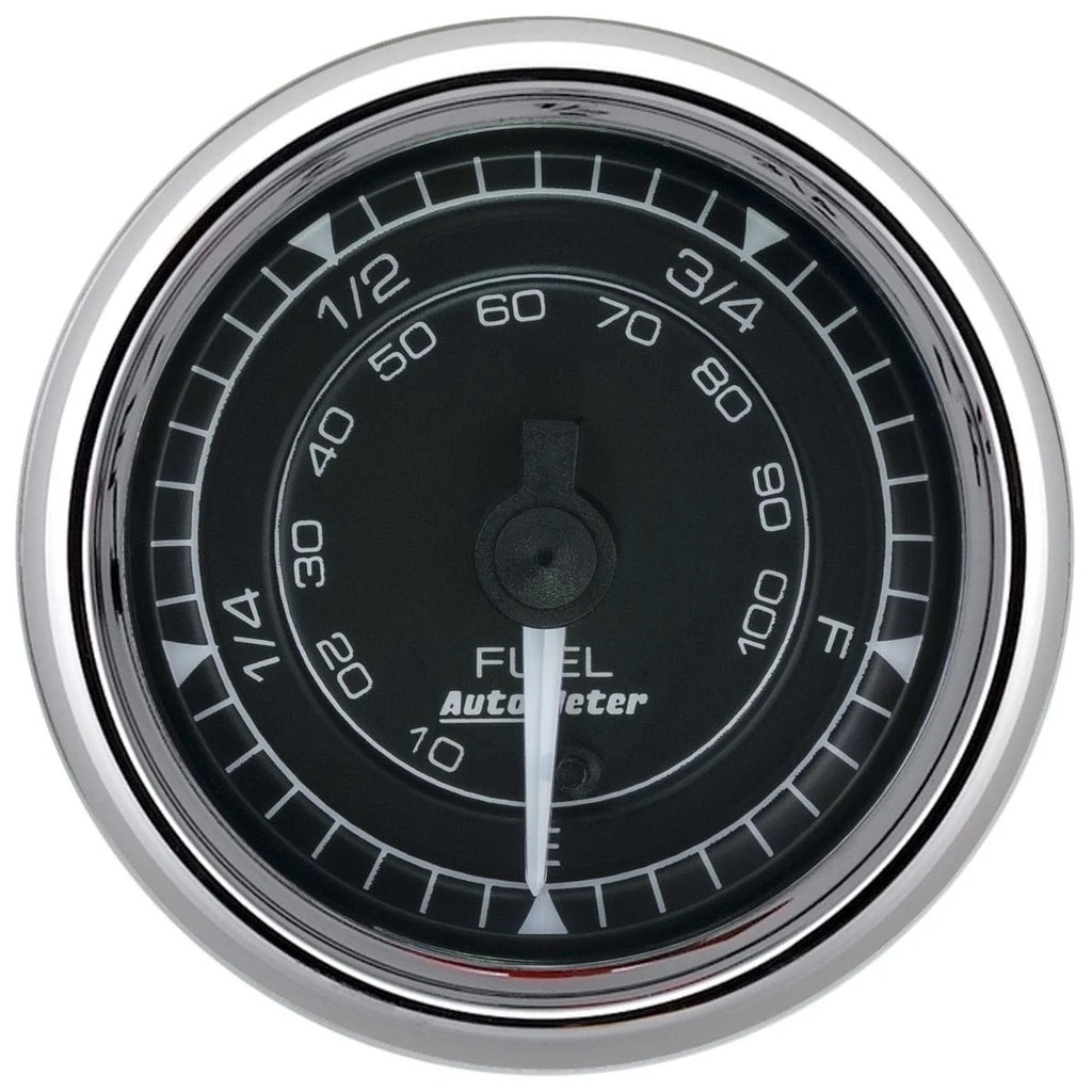 AUTOMETER 9710 - 2/16 Chrono Chrome Gauge Fuel Level Programmable image