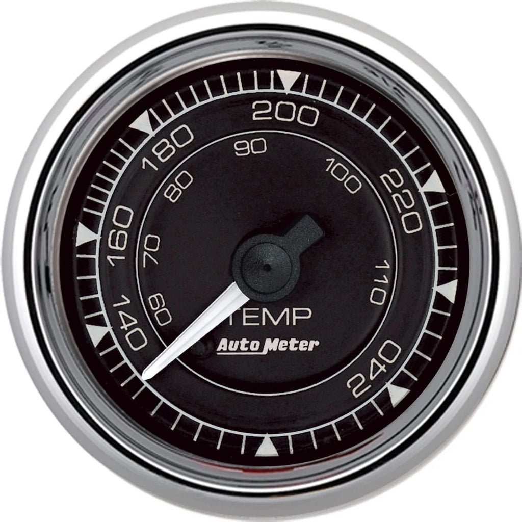 AUTOMETER 9732 - 2/16 Chrono Chrome Gauge Temp  120-240 Degree image