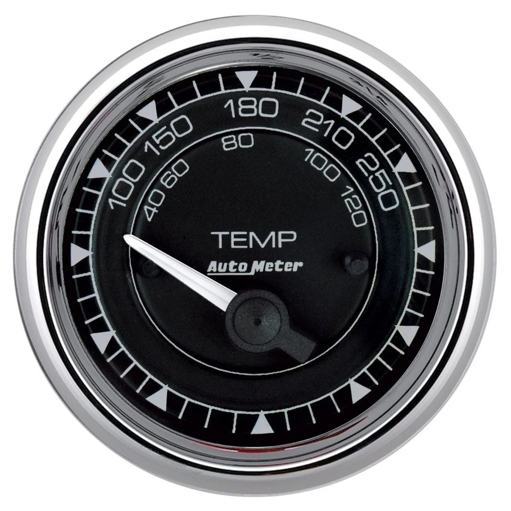 AUTOMETER 9737 - 2/16 Chrono Chrome Gauge Temp  100-250 Degree image