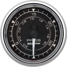 Load image into Gallery viewer, AUTOMETER 9764 - 2/16 Chrono Chrome Gauge Pressure 30PSI image