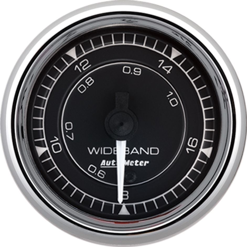AUTOMETER 9770 - 2/16 Chrono Chrome Gauge Air/Fuel Ratio Wideband image