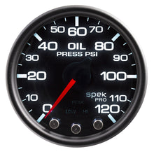 Load image into Gallery viewer, AUTOMETER P32552 - Spek-Pro Oil Pressure Gauge 0-120psi 2-1/16 image