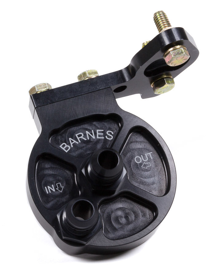 BARNES 8930-10 - Billet Oil Filter Mount Front Mount -10 Fittings image