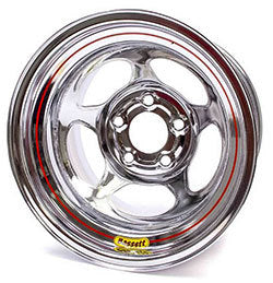 BASSETT 50L545C - Wheel 5x 5in 15 x 10 Chrome 4.5in BS. image